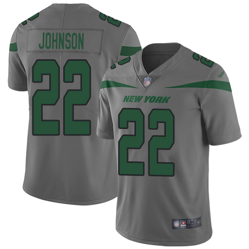 New York Jets Limited Gray Youth Trumaine Johnson Jersey NFL Football #22 Inverted Legend->youth nfl jersey->Youth Jersey